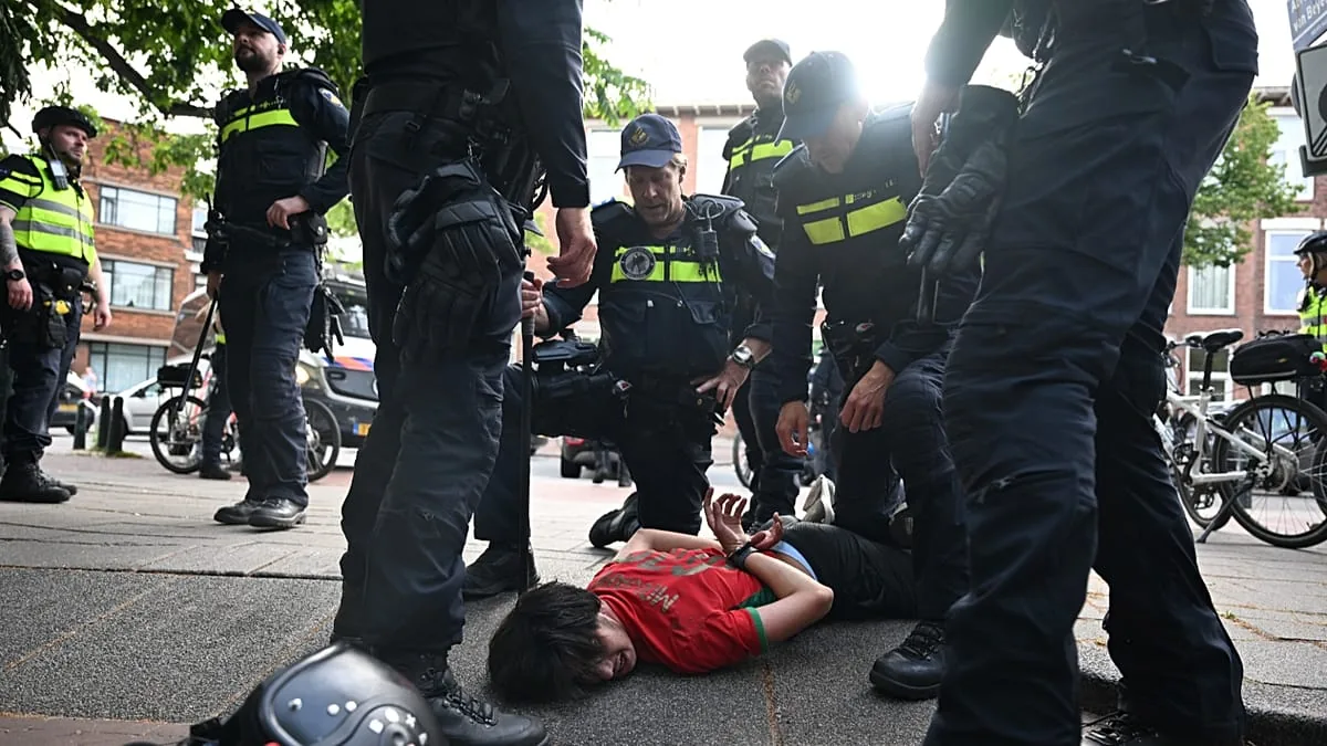 Dutch streets see celebrations and clashes after Morocco’s World Cup victory